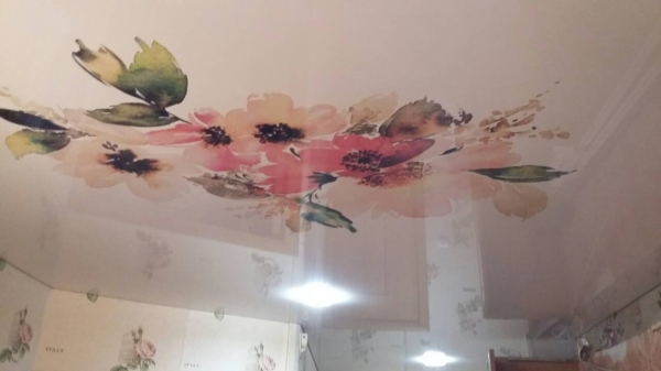 Фотографии потолков с фотопечатью