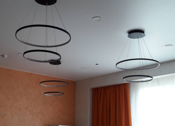 Фотографии тканевых потолков