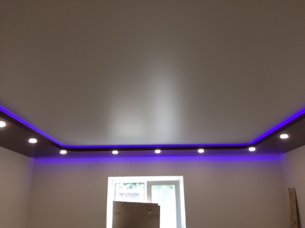 Фотографии сатиновых потолков